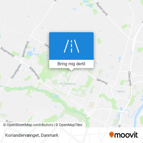 Koriandervænget kort