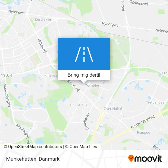 Munkehatten kort