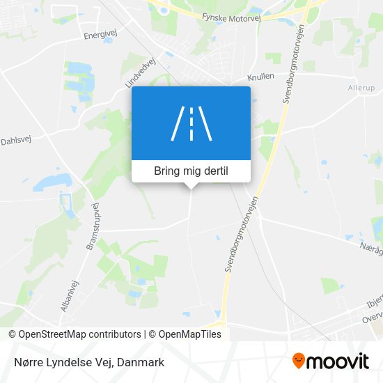 Nørre Lyndelse Vej kort