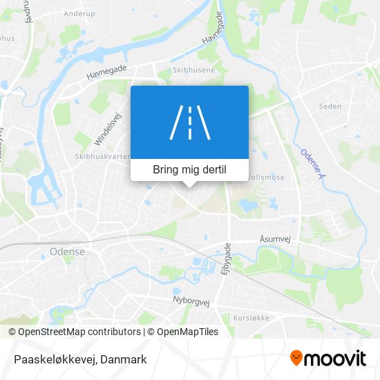 Paaskeløkkevej kort