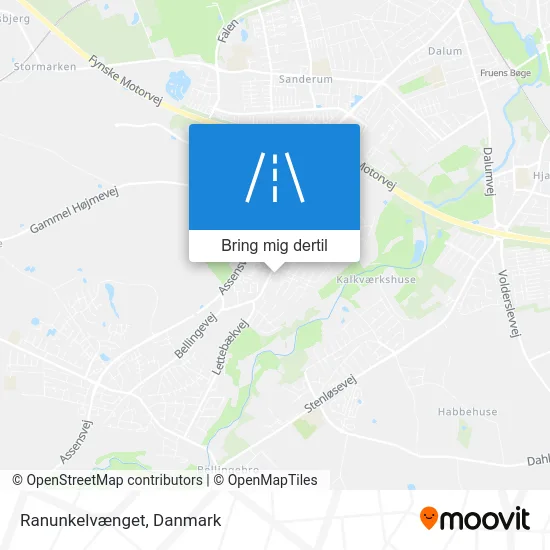 Ranunkelvænget kort