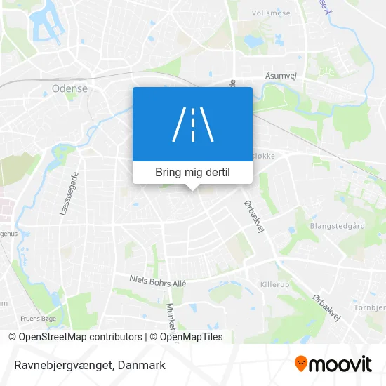 Ravnebjergvænget kort