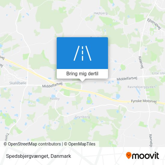 Spedsbjergvænget kort