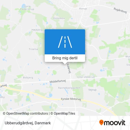 Ubberudgårdvej kort