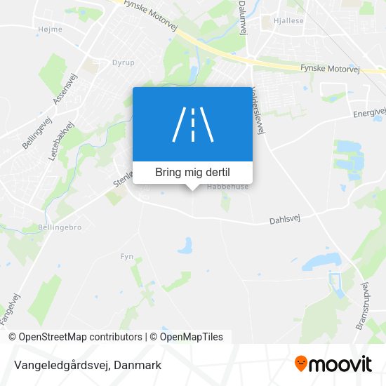 Vangeledgårdsvej kort