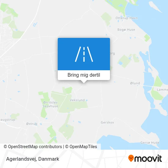 Agerlandsvej kort