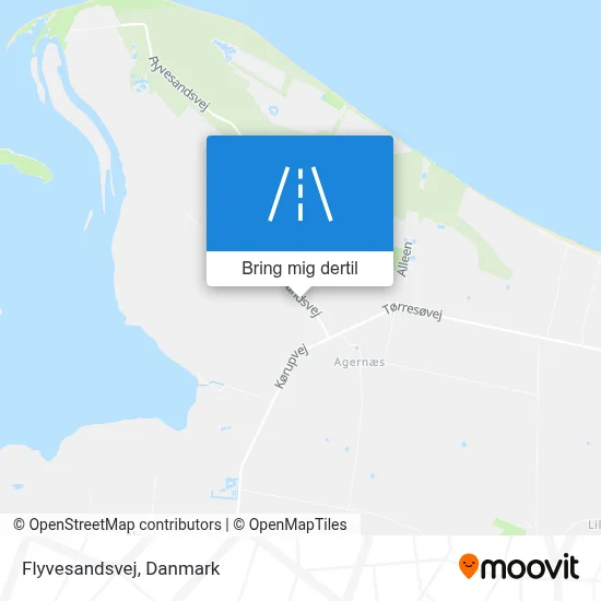 Flyvesandsvej kort