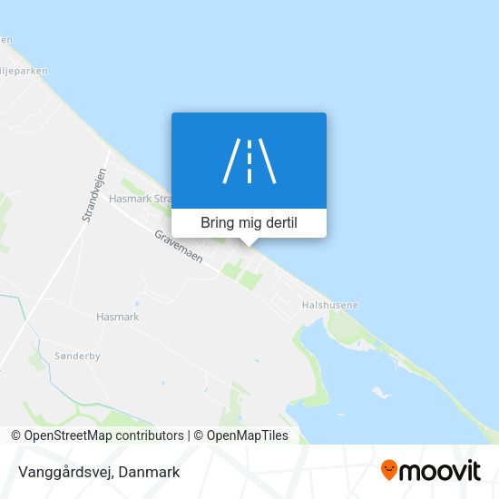 Vanggårdsvej kort