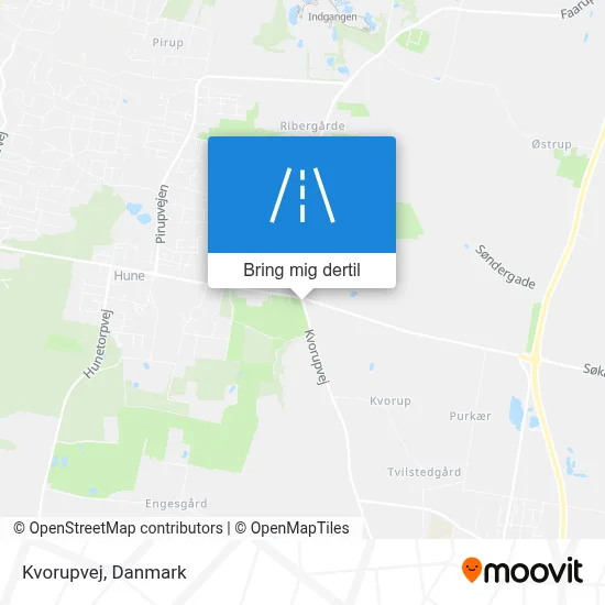 Kvorupvej kort