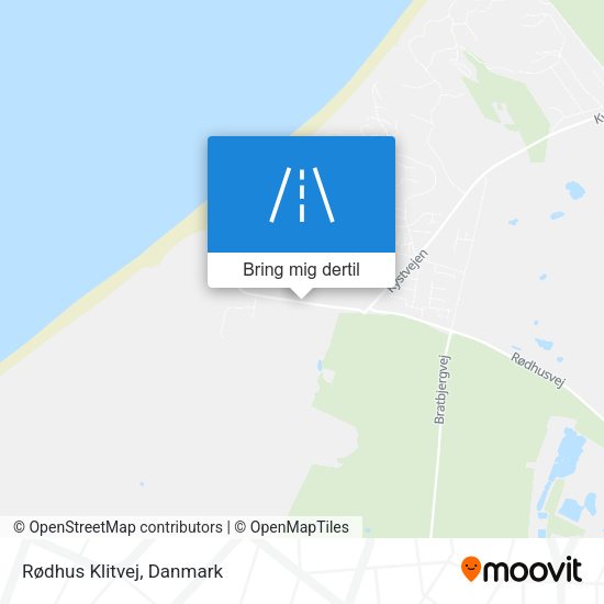 Rødhus Klitvej kort