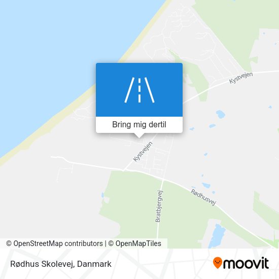 Rødhus Skolevej kort