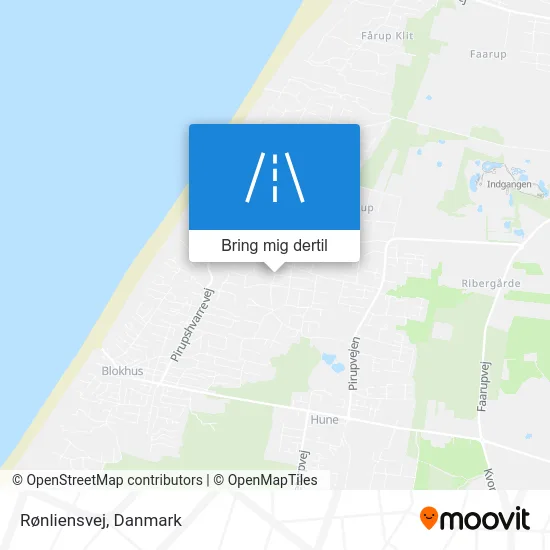 Rønliensvej kort