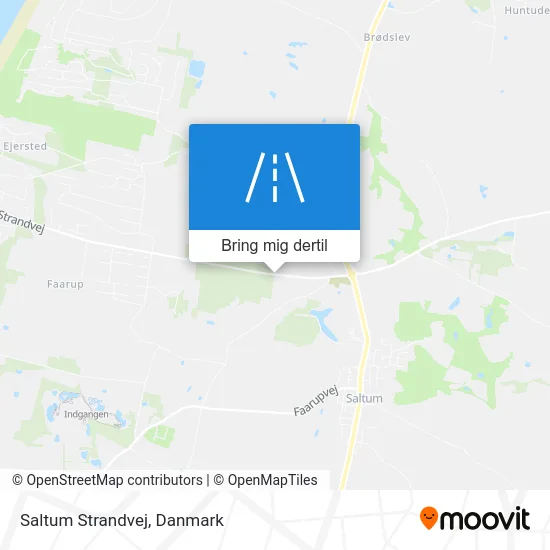 Saltum Strandvej kort