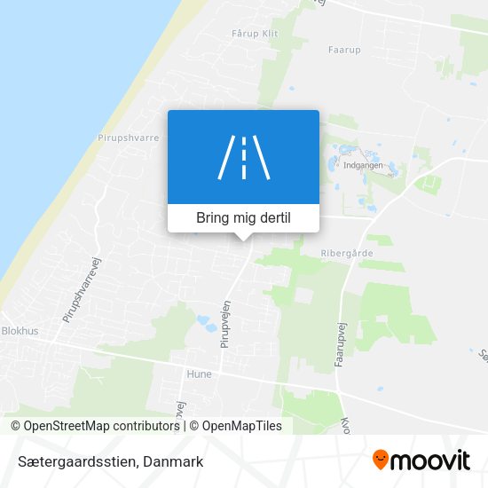 Sætergaardsstien kort