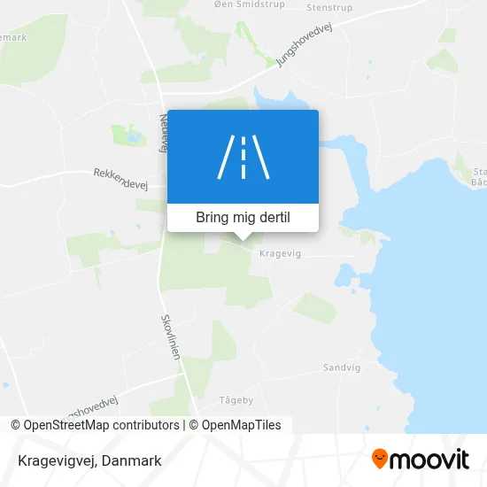 Kragevigvej kort