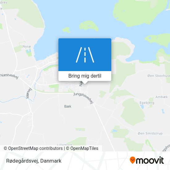 Rødegårdsvej kort