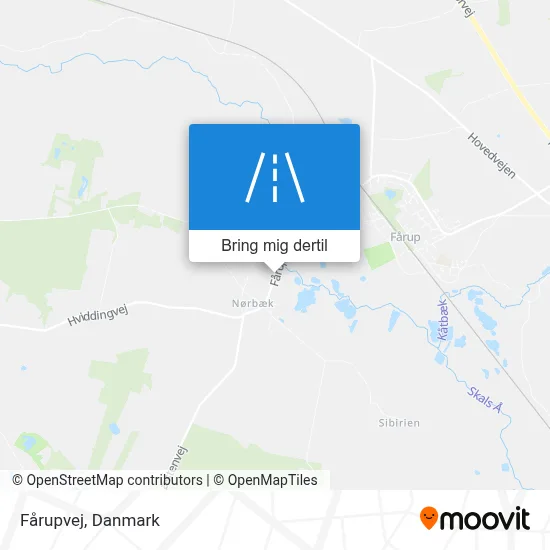 Fårupvej kort