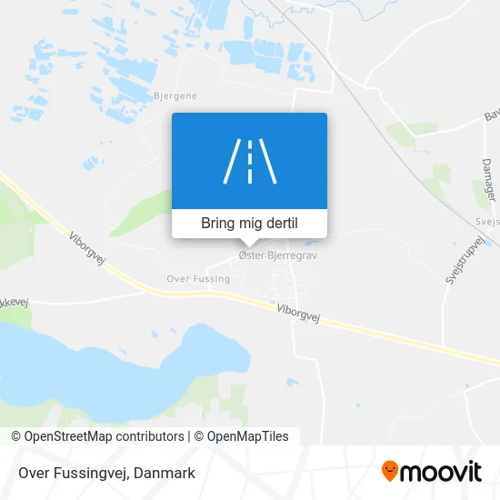 Over Fussingvej kort