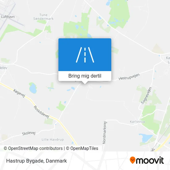 Hastrup Bygade kort