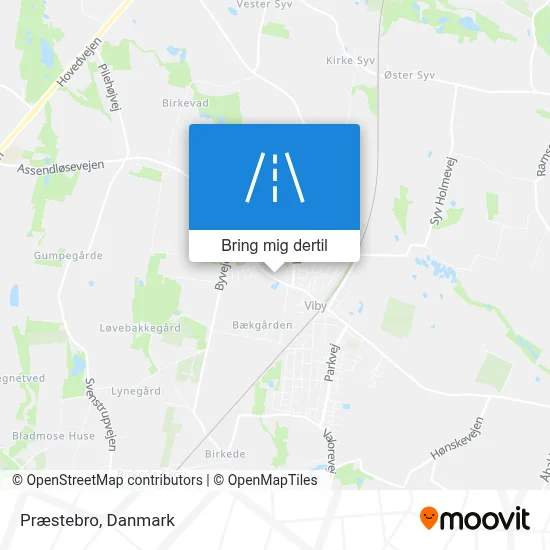 Præstebro kort