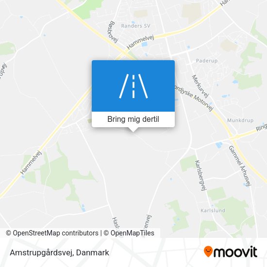 Amstrupgårdsvej kort