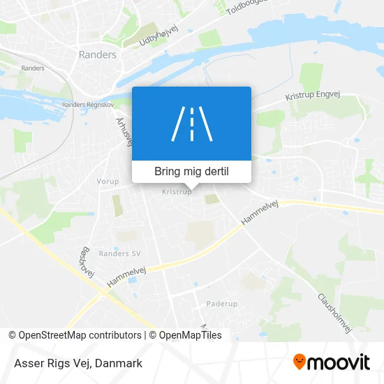 Asser Rigs Vej kort