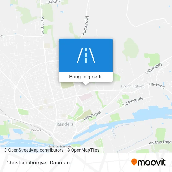 Christiansborgvej kort