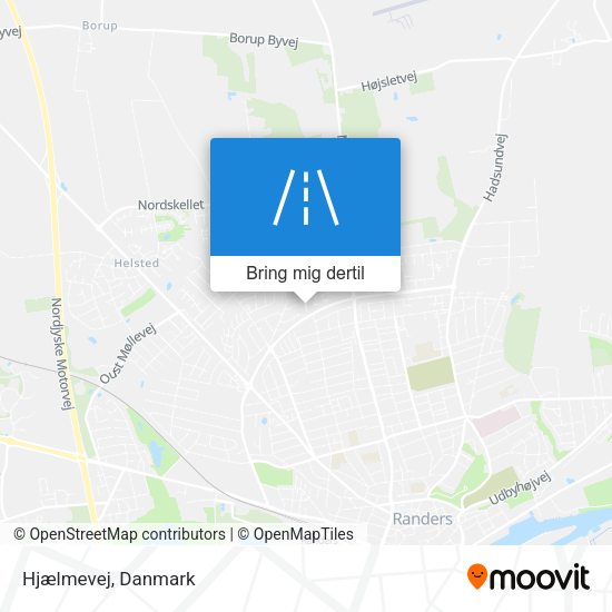 Hjælmevej kort