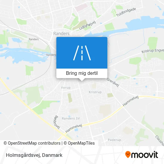 Holmsgårdsvej kort
