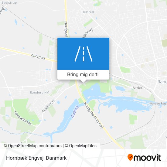Hornbæk Engvej kort
