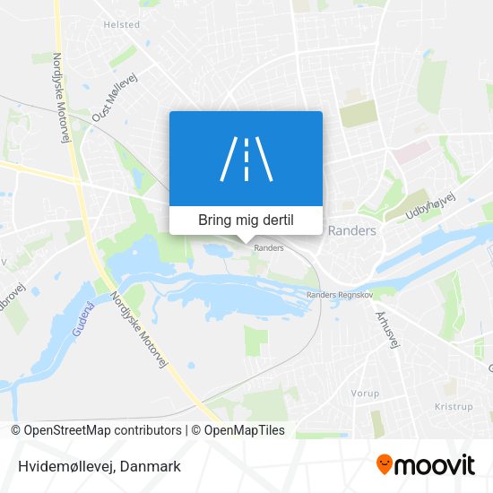 Hvidemøllevej kort