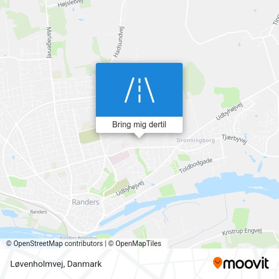 Løvenholmvej kort