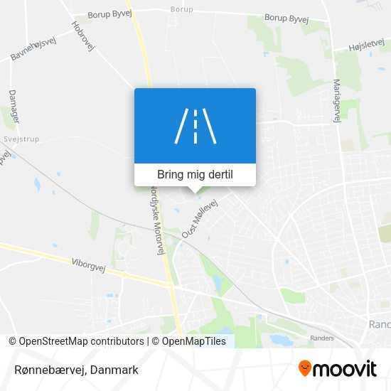 Rønnebærvej kort