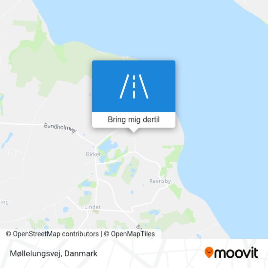 Møllelungsvej kort