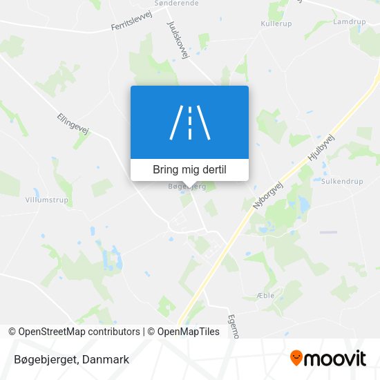 Bøgebjerget kort