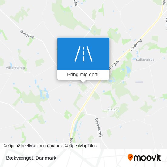 Bækvænget kort
