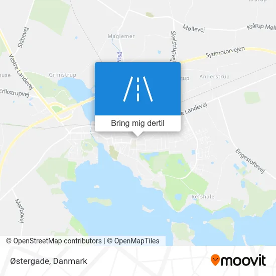 Østergade kort