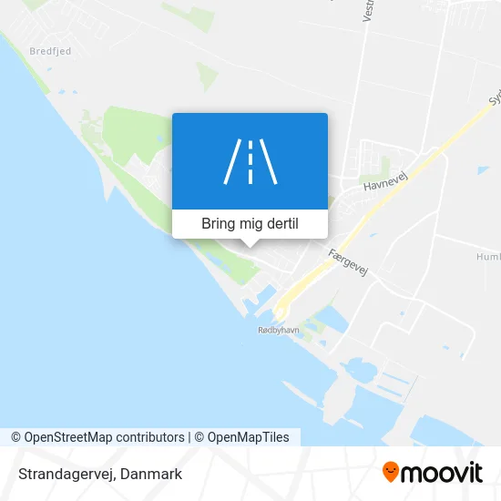 Strandagervej kort