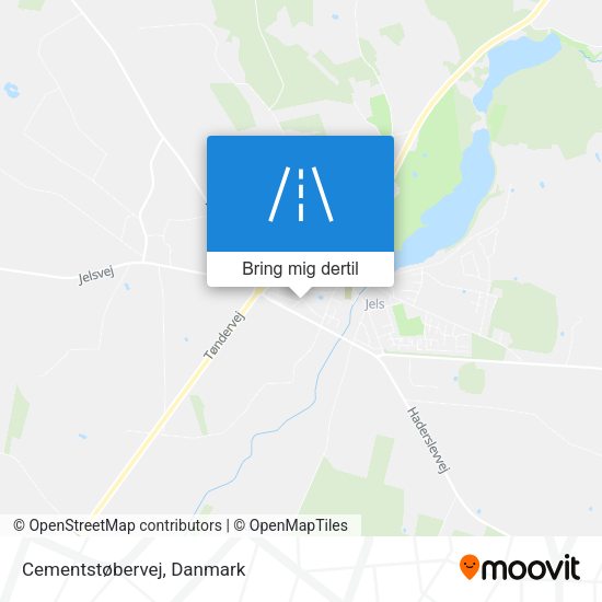 Cementstøbervej kort