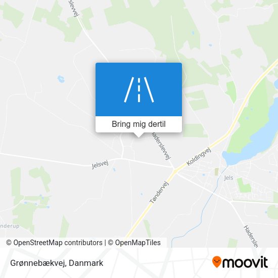 Grønnebækvej kort