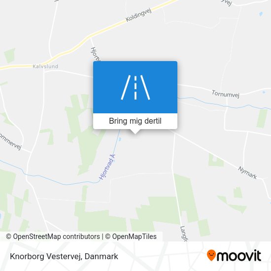 Knorborg Vestervej kort