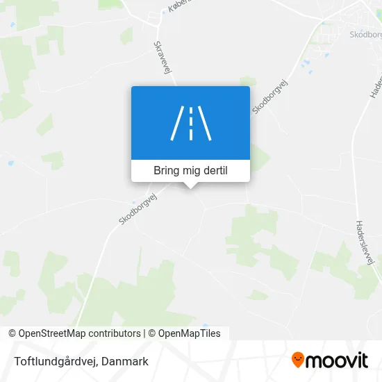 Toftlundgårdvej kort