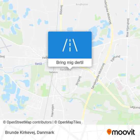 Brunde Kirkevej kort