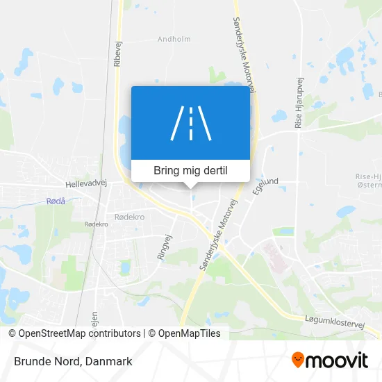 Brunde Nord kort