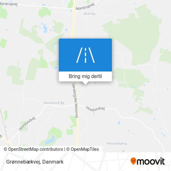 Grønnebækvej kort