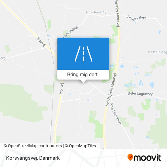 Korsvangsvej kort