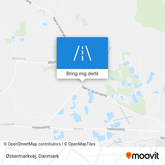 Østermarkvej kort