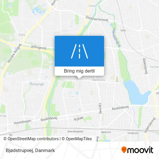Bjødstrupvej kort