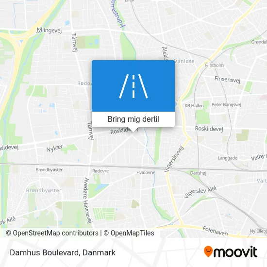 Damhus Boulevard kort