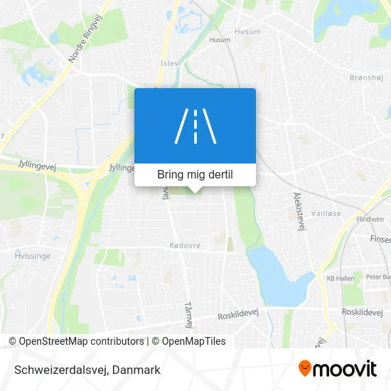 Schweizerdalsvej kort